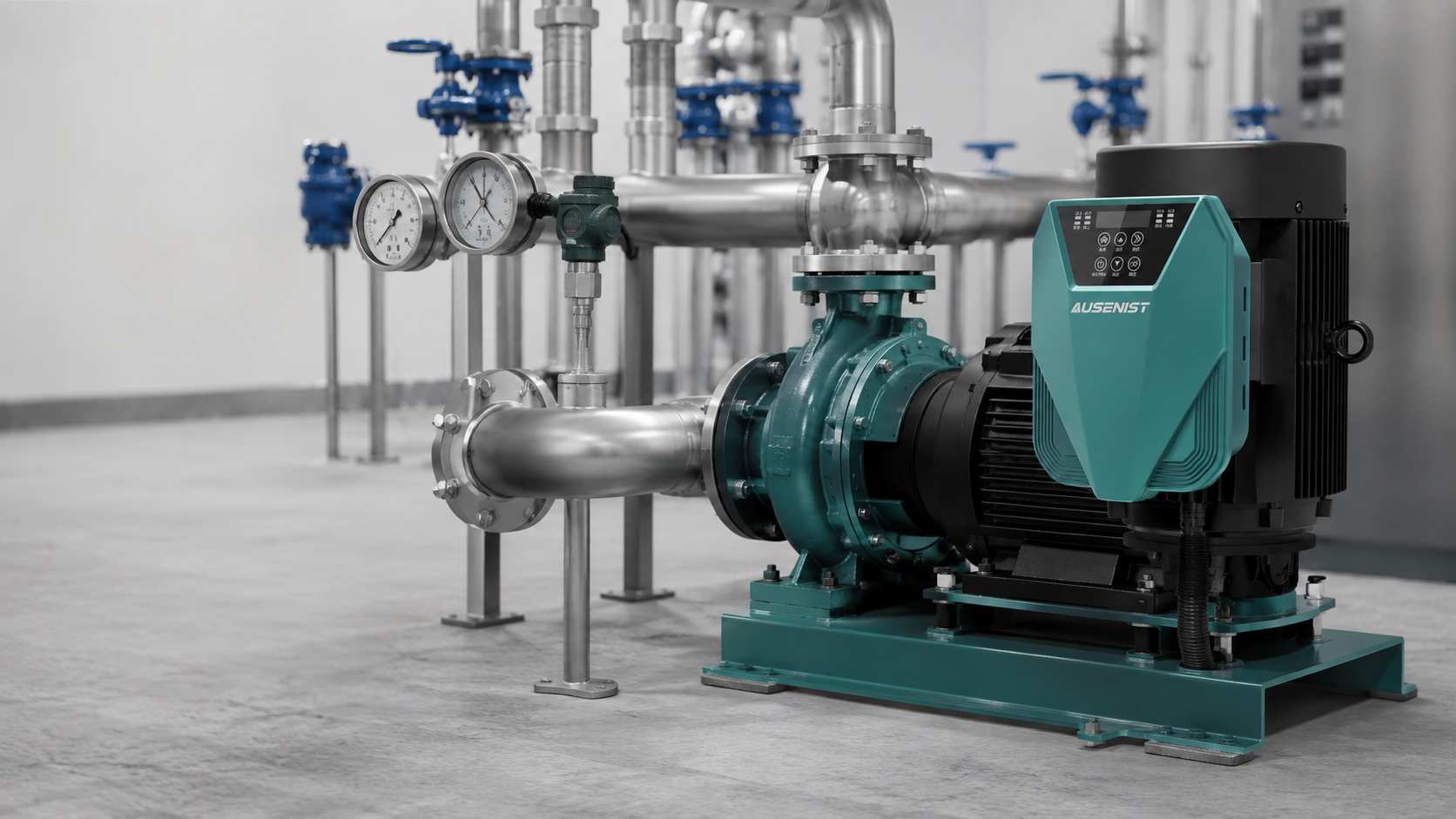 AUSENIST 11kW 380V constant-pressure VFD for a horizontal end-suction pump