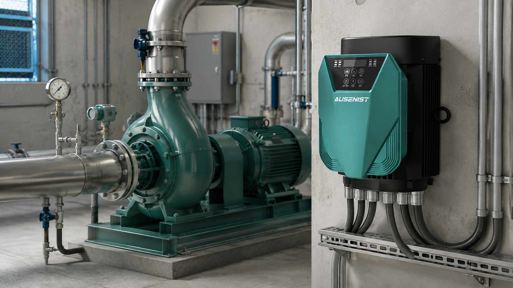 AUSENIST 22kW 480V cooling tower water pump VFD solution