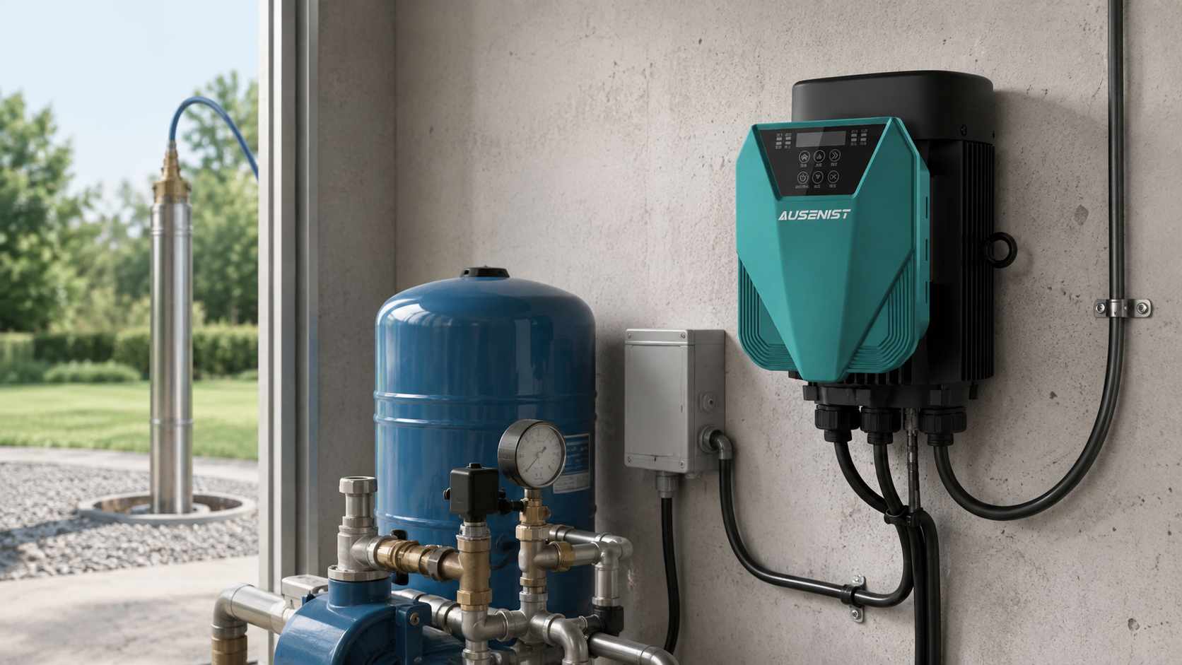 AUSENIST VFD reference solution for a 5HP 230V borehole pump