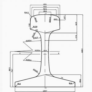 AUSENIST 115RE TR57 Rail  - Heavy Duty 115lb Rail for Mining Applications